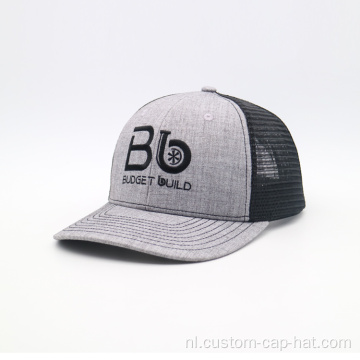 Merkstijl sport mesh trcuker hoed
